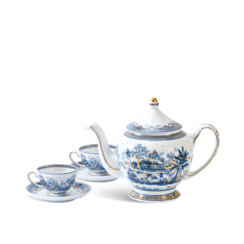  Bộ trà 0.8 L - Hoàng Cung - Hồn Quê Vàng 