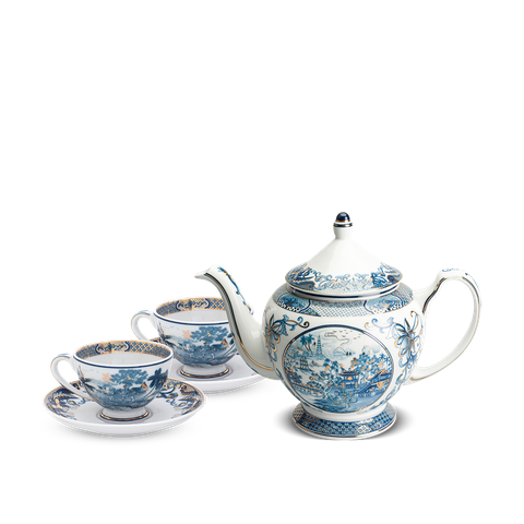  Bộ trà 0.65 L - Hoàng Cung - Hồn Việt Vàng 