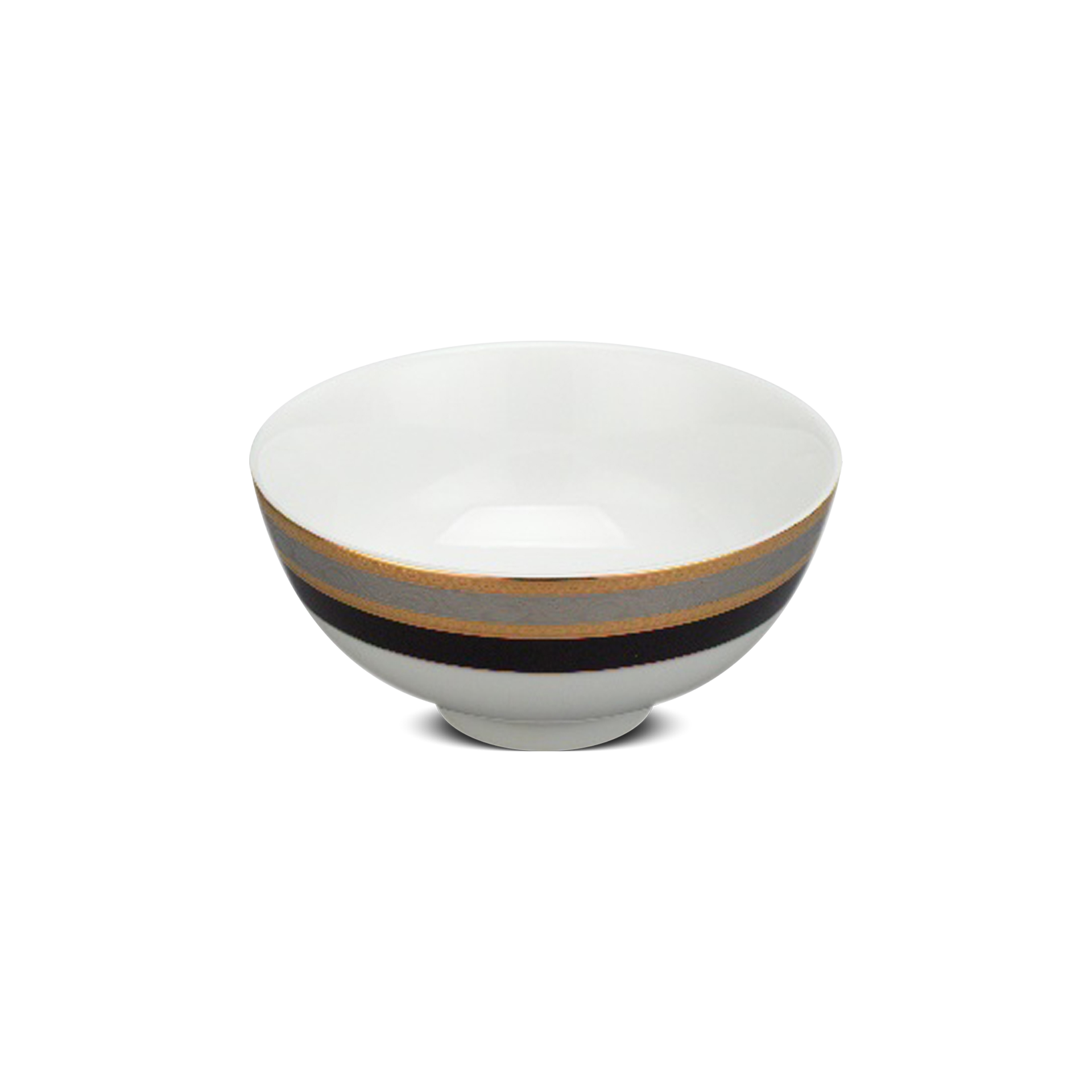 Chén cơm 11.5 cm - sago - hoa hồng đen khắc nổi