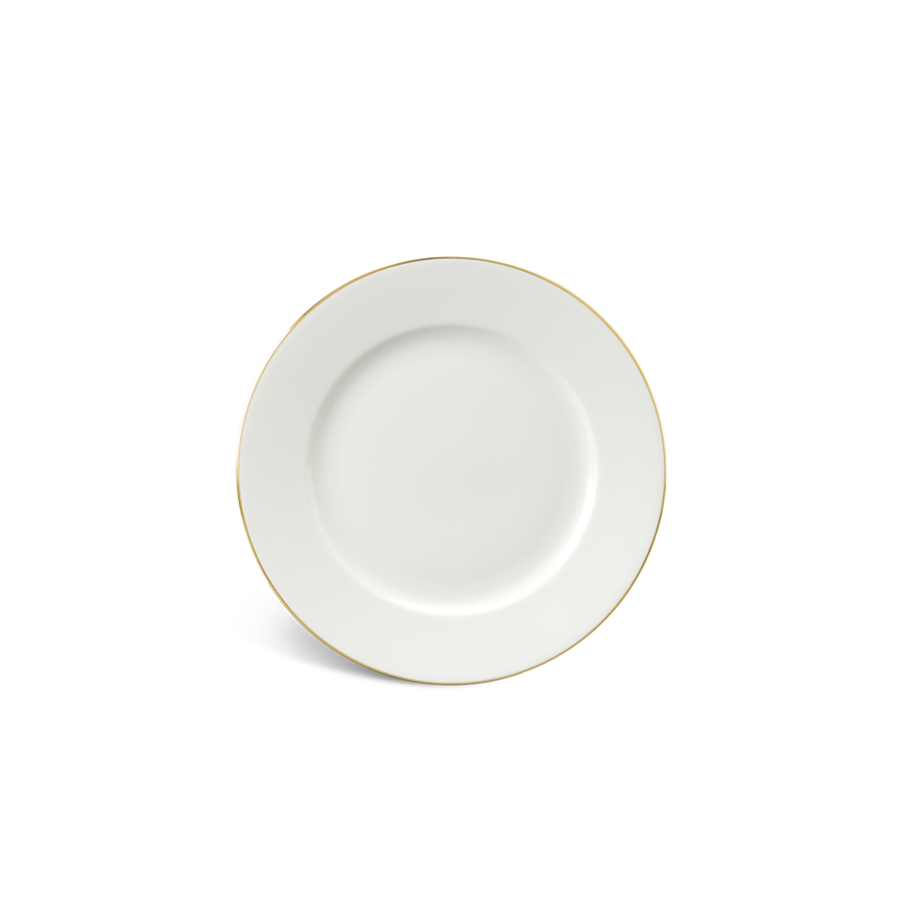 Dĩa tròn 22cm - jasmine - viền chỉ vàng