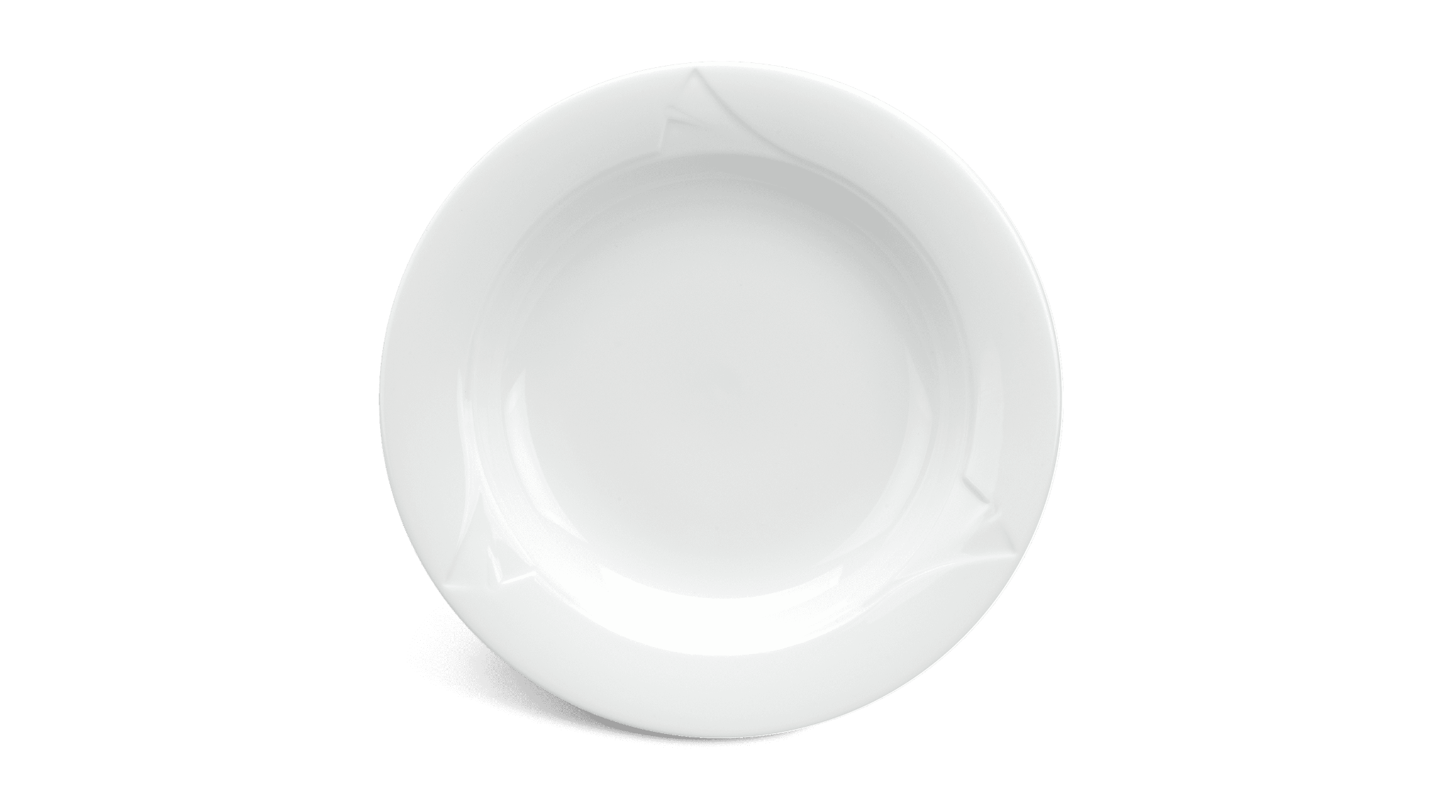 Dĩa Súp Loa Kèn 23cm Trắng