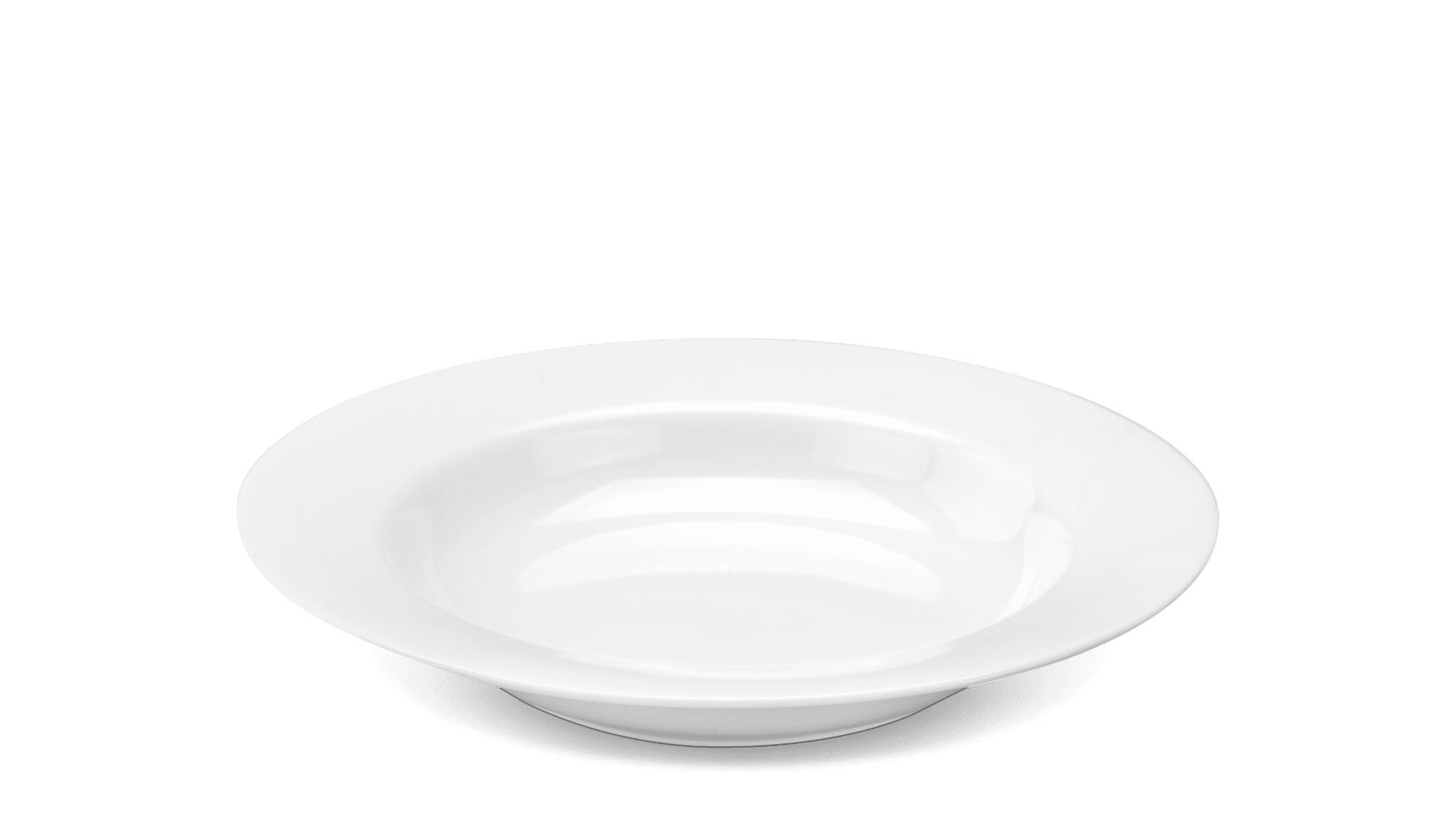 Dĩa súp 23 cm - camellia - trắng