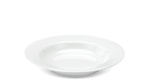  Dĩa súp 23 cm - Camellia - Trắng 