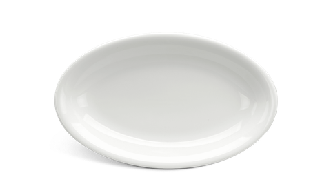  Dĩa oval ảo 21 cm - Daisy - Trắng Ngà 