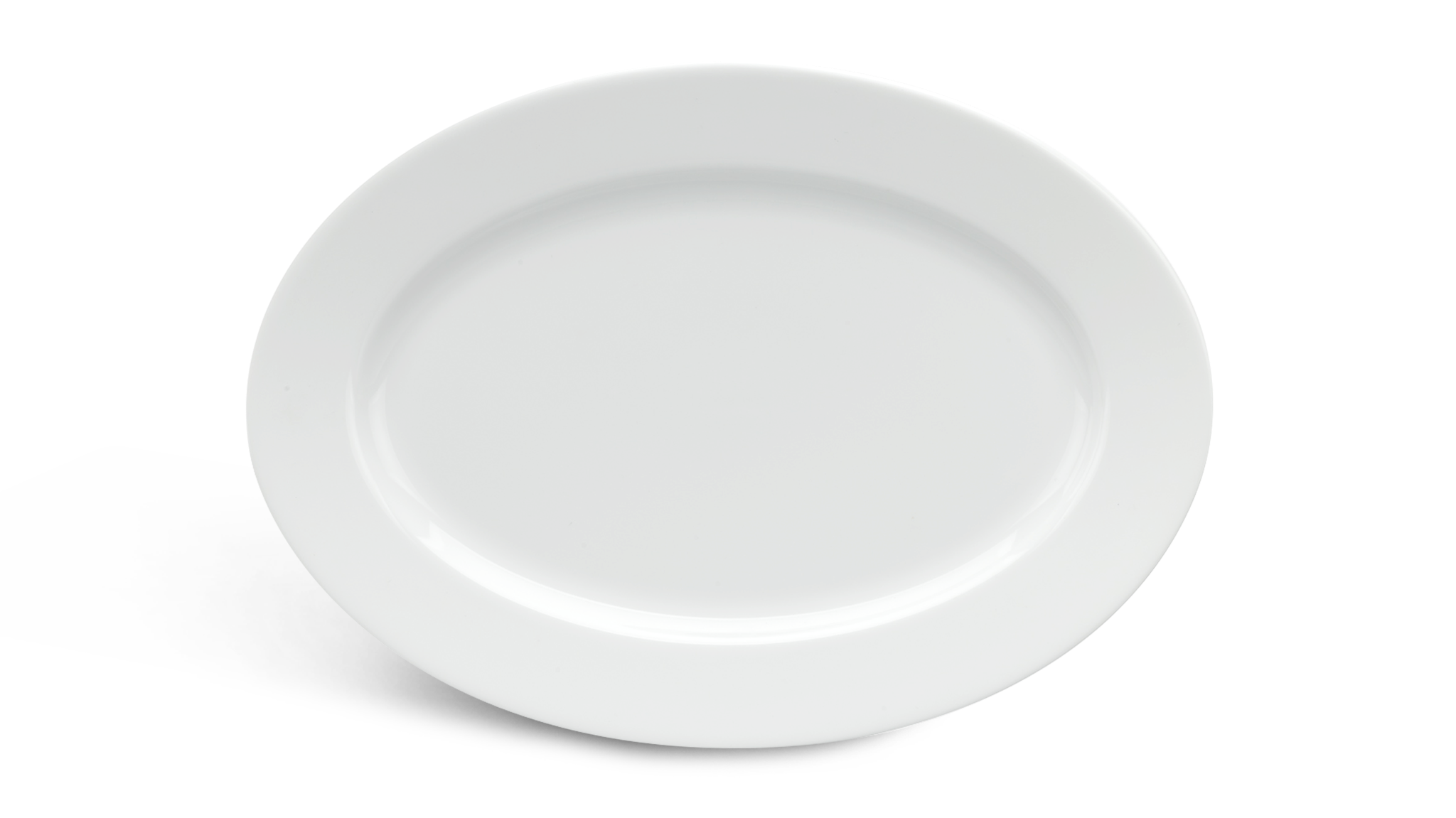 Dĩa Jasmine Oval Trắng