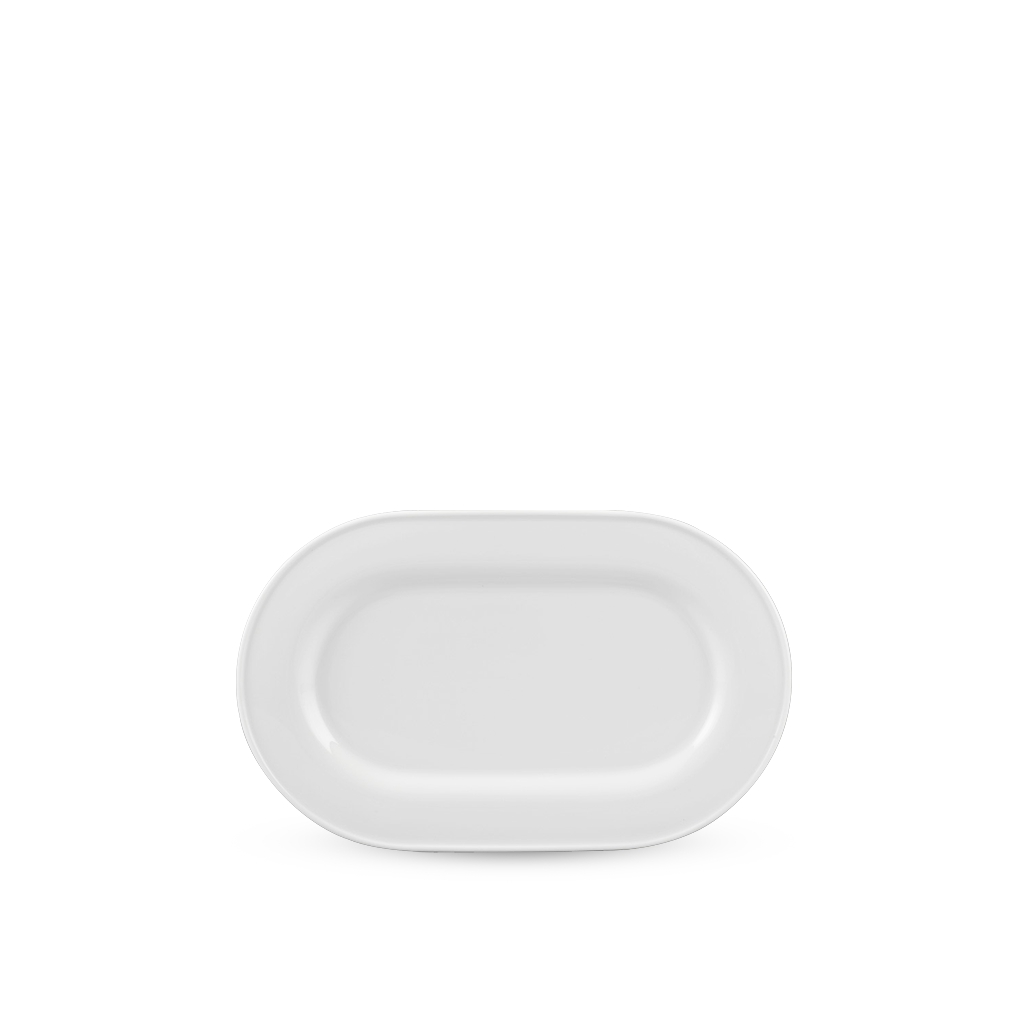 Dĩa oval 34 cm - Sago - Trắng