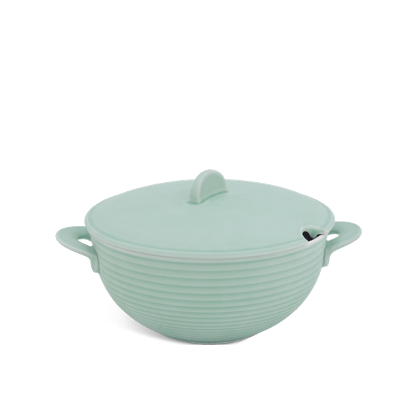 Thố cao 19 cm - Cordon - Men Ngọc Sương Mờ