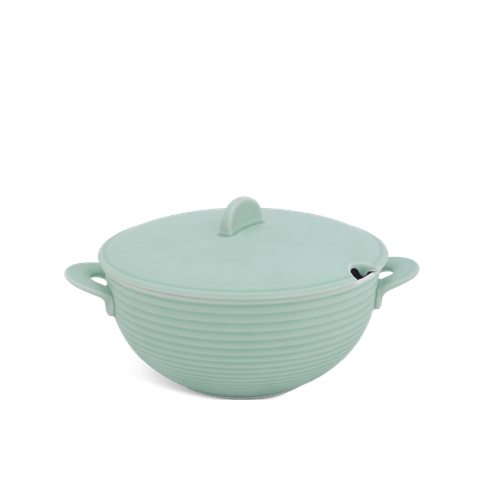  Thố cao 19 cm - Cordon - Men Ngọc Sương Mờ 