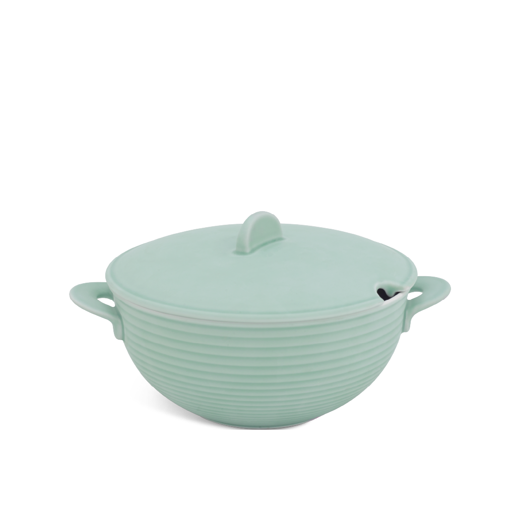 Thố cao 19 cm - Cordon - Men Ngọc Sương Mờ