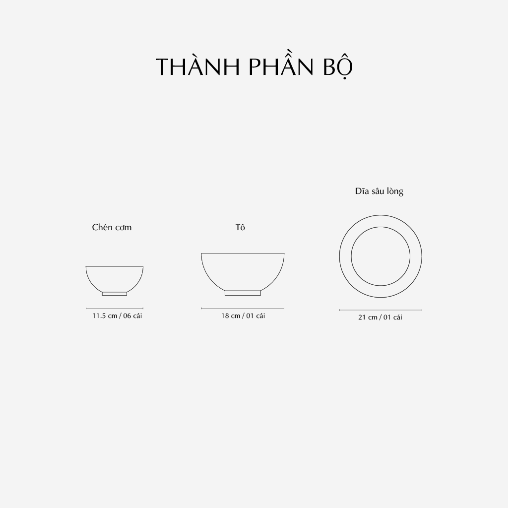 Bộ đồ ăn 08 sản phẩm - Jasmine - Quả đầu mùa