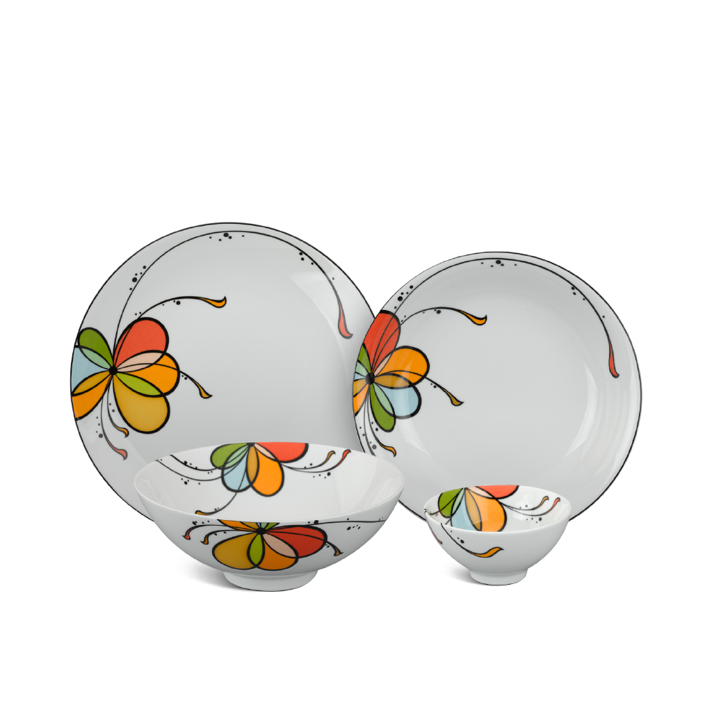 Bộ đồ ăn 09 sản phẩm - daisy - bóng bay