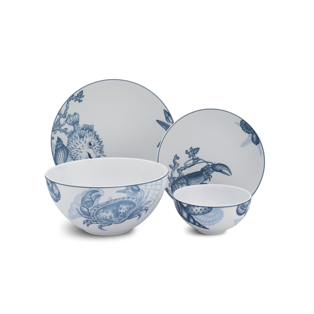 Bộ đồ ăn 9 sản phẩm - timeless - đại dương sương mờ