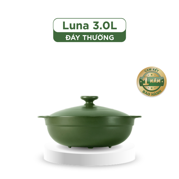 Nồi dưỡng sinh Luna (Nồi cạn) 3.0 L + nắp (CK)