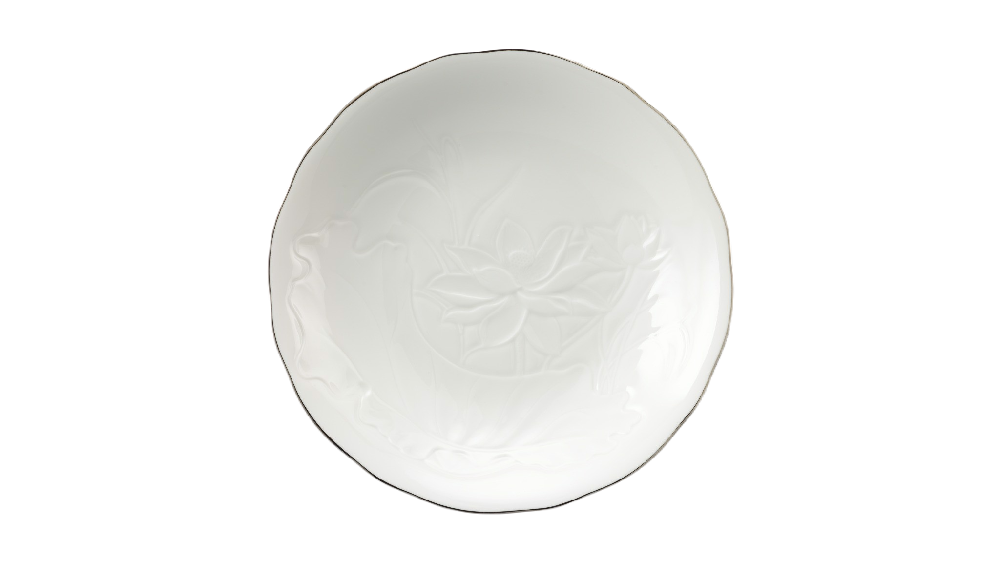 Dĩa tròn sâu 25 cm - sen ifp - chỉ bạch kim