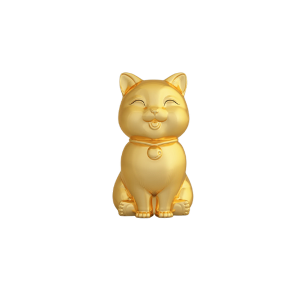 Mèo Vạn Phúc dát vàng (9.5 cm)