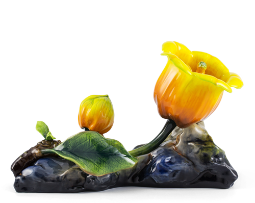 Hoa Chuông 22.5 cm - Màu vàng (đế phẳng)