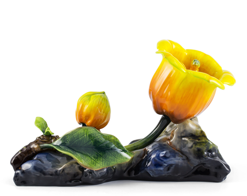 Hoa Chuông 22.5 cm - Màu vàng (đế phẳng)