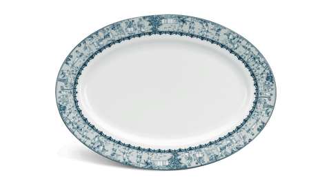  Dĩa oval 28 cm - Jasmine - Vinh Quy Nhạt 