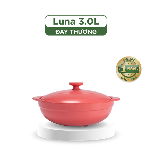 Nồi dưỡng sinh Luna (Nồi cạn) 3.0 L + nắp (CK)