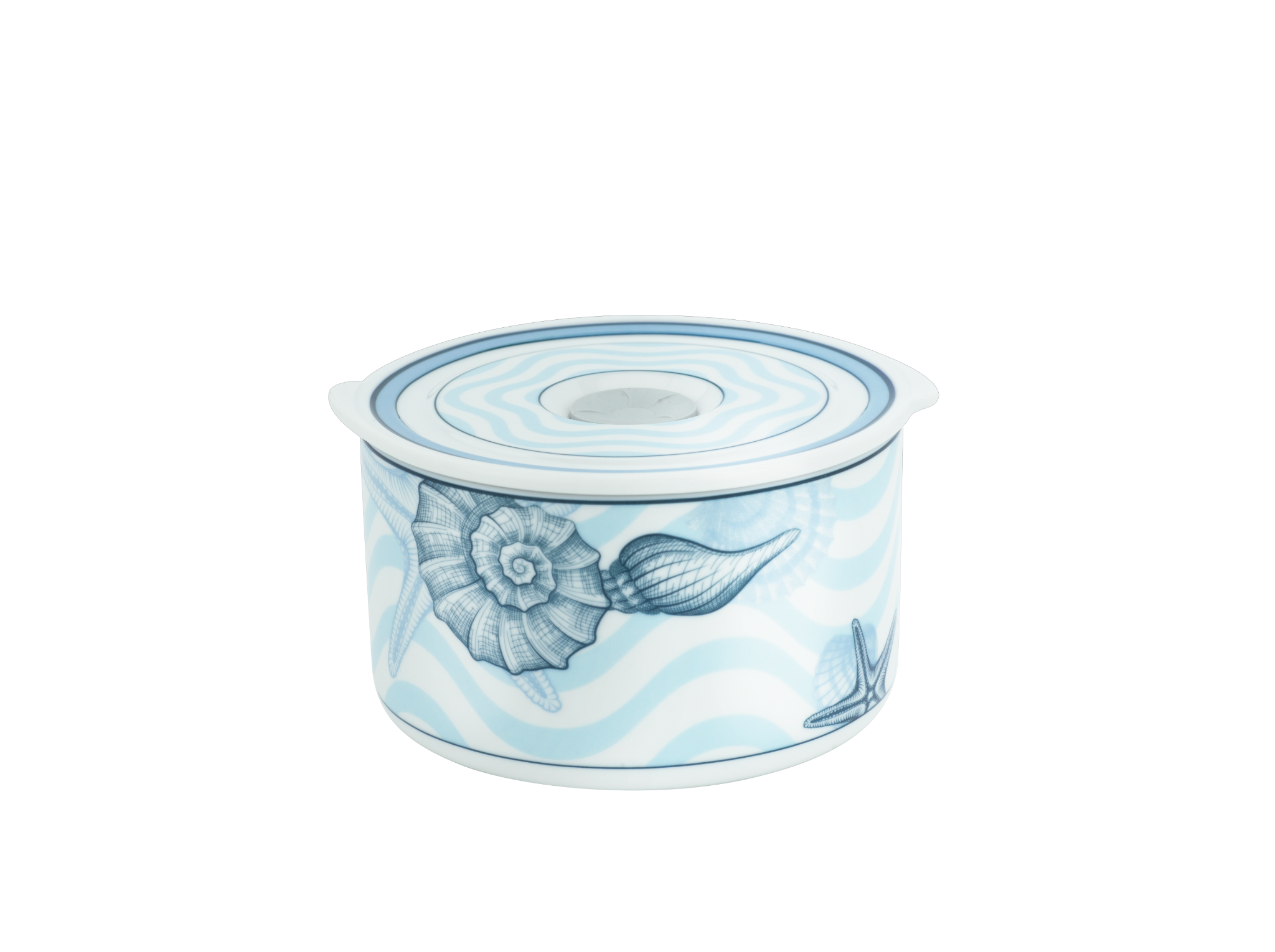 Hộp dưỡng sinh tròn đựng thực phẩm + Nắp 13 cm - Dưỡng sinh - Đại Dương