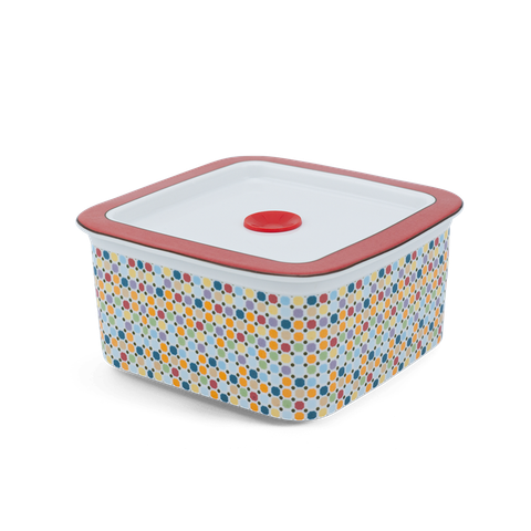  Hộp dưỡng sinh vuông đựng thực phẩm 15 cm + nắp - Dưỡng Sinh - Mosaic (LTD) 