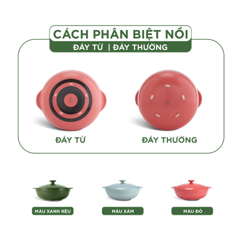  Nồi dưỡng sinh Luna (Nồi cạn) 3.0 L + nắp (CK) - Màu Đỏ 2 