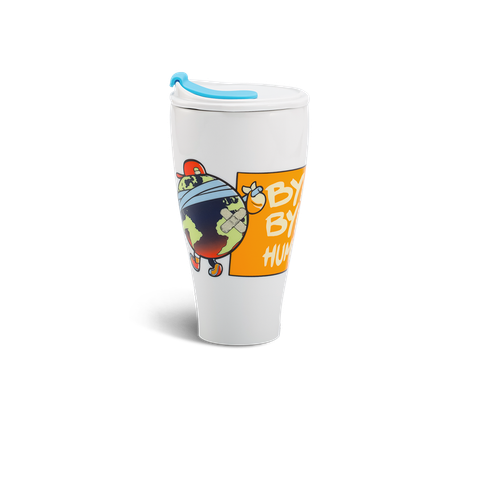  [GT] Ly sứ dưỡng sinh 0.48 L (K2) + nắp ống hút - Dưỡng Sinh - Bye Bye Human 