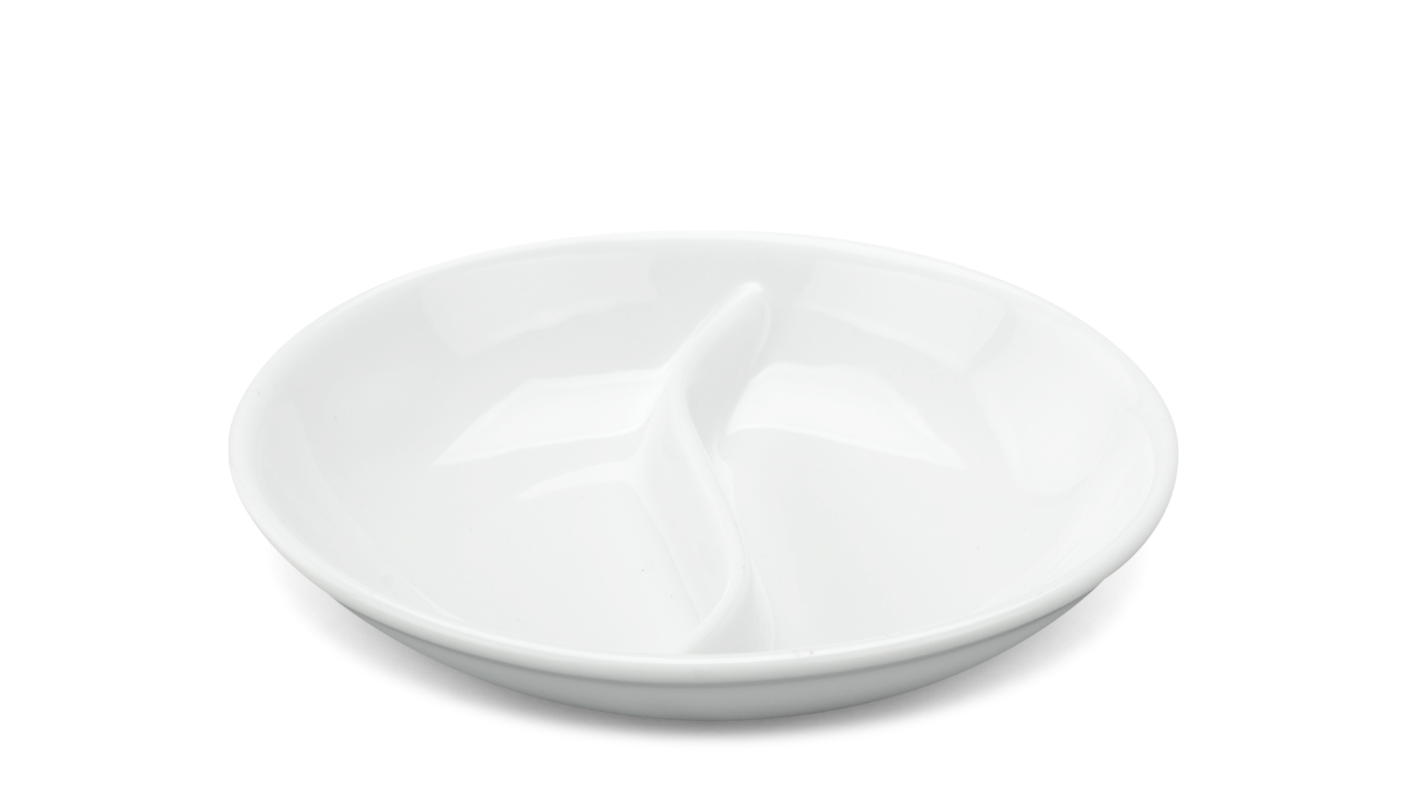 Chén Chấm Jasmine Lys 2 Ngăn Trắng Ngà