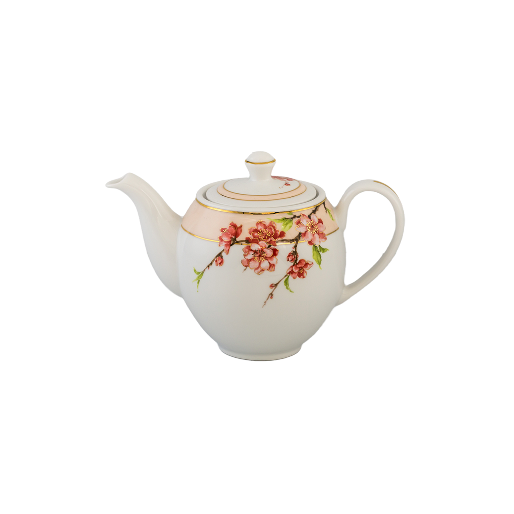 Bình trà 0.8 L + nắp - Camellia - Hoa Đào
