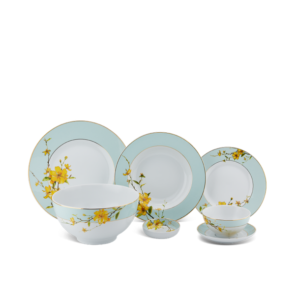 Bộ đồ ăn 23 sản phẩm (B) - Camellia - Hoa Mai