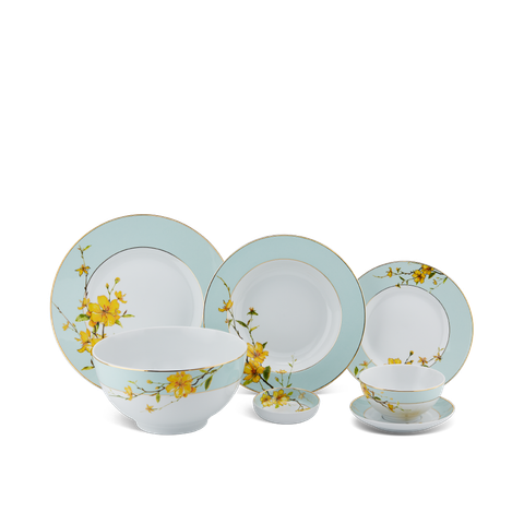  Bộ đồ ăn 23 sản phẩm (B) - Camellia - Hoa Mai 