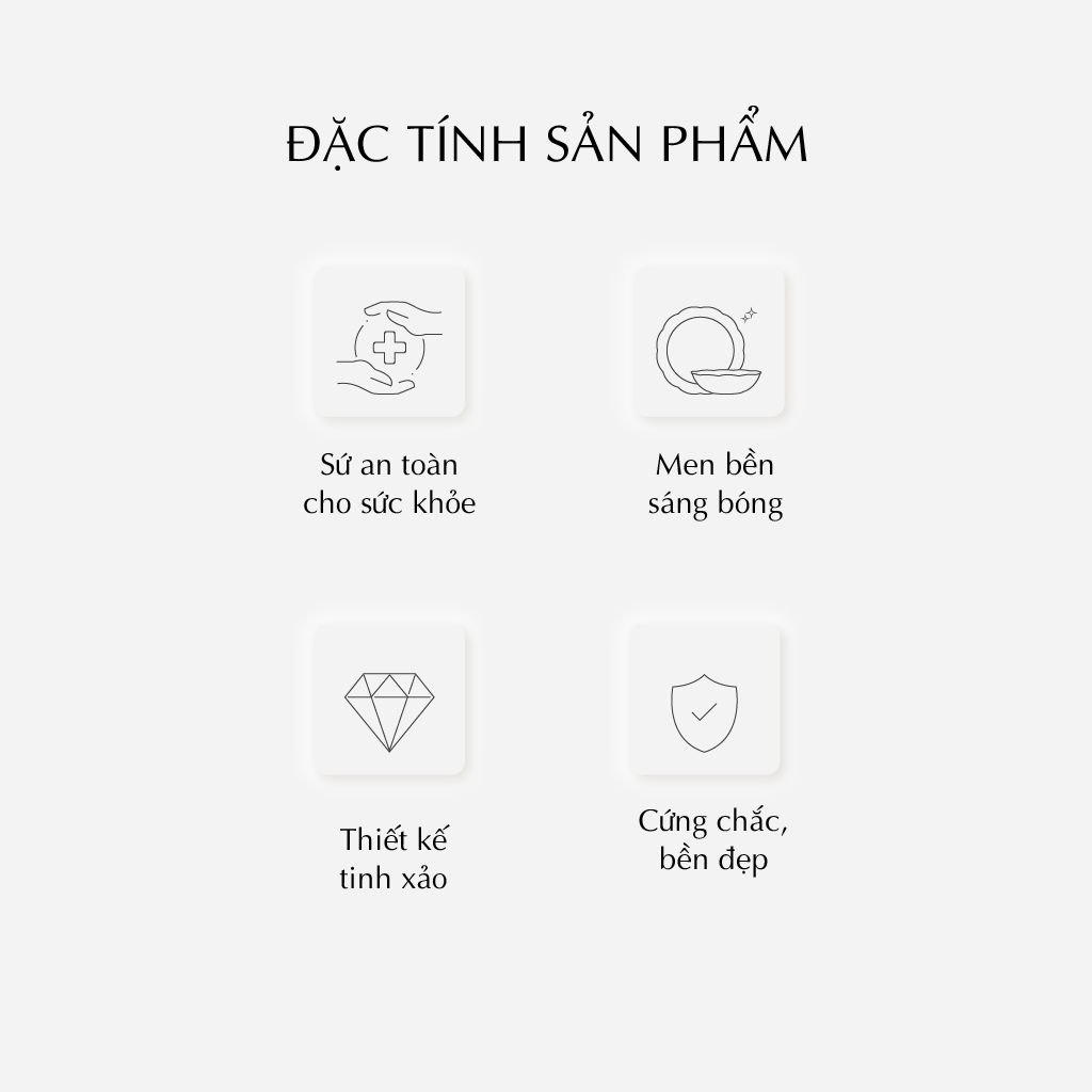 Bộ đồ ăn 23 sản phẩm (B) - Camellia - Hoa Mai