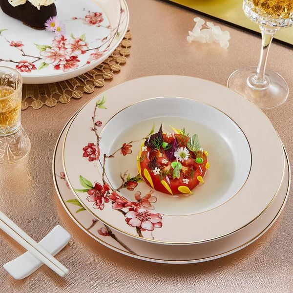 Bộ đồ ăn 23 sản phẩm - Camellia - Hoa Đào