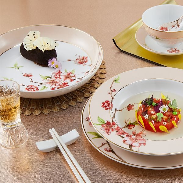 Bộ đồ ăn 23 sản phẩm (B) - Camellia - Hoa Đào