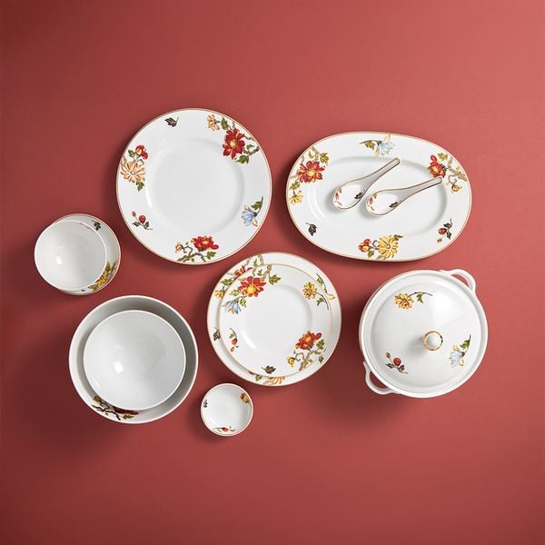 Bộ đồ ăn 25 sản phẩm (B) - Camellia - Cát Tường