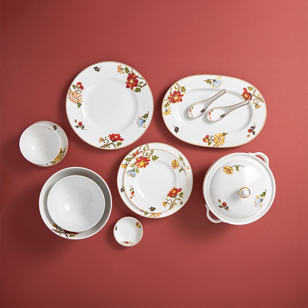 Bộ đồ ăn 25 sản phẩm (B) - Camellia - Cát Tường