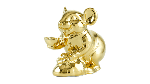  Chuột Phú 20 cm - Trang trí dát vàng 24K 