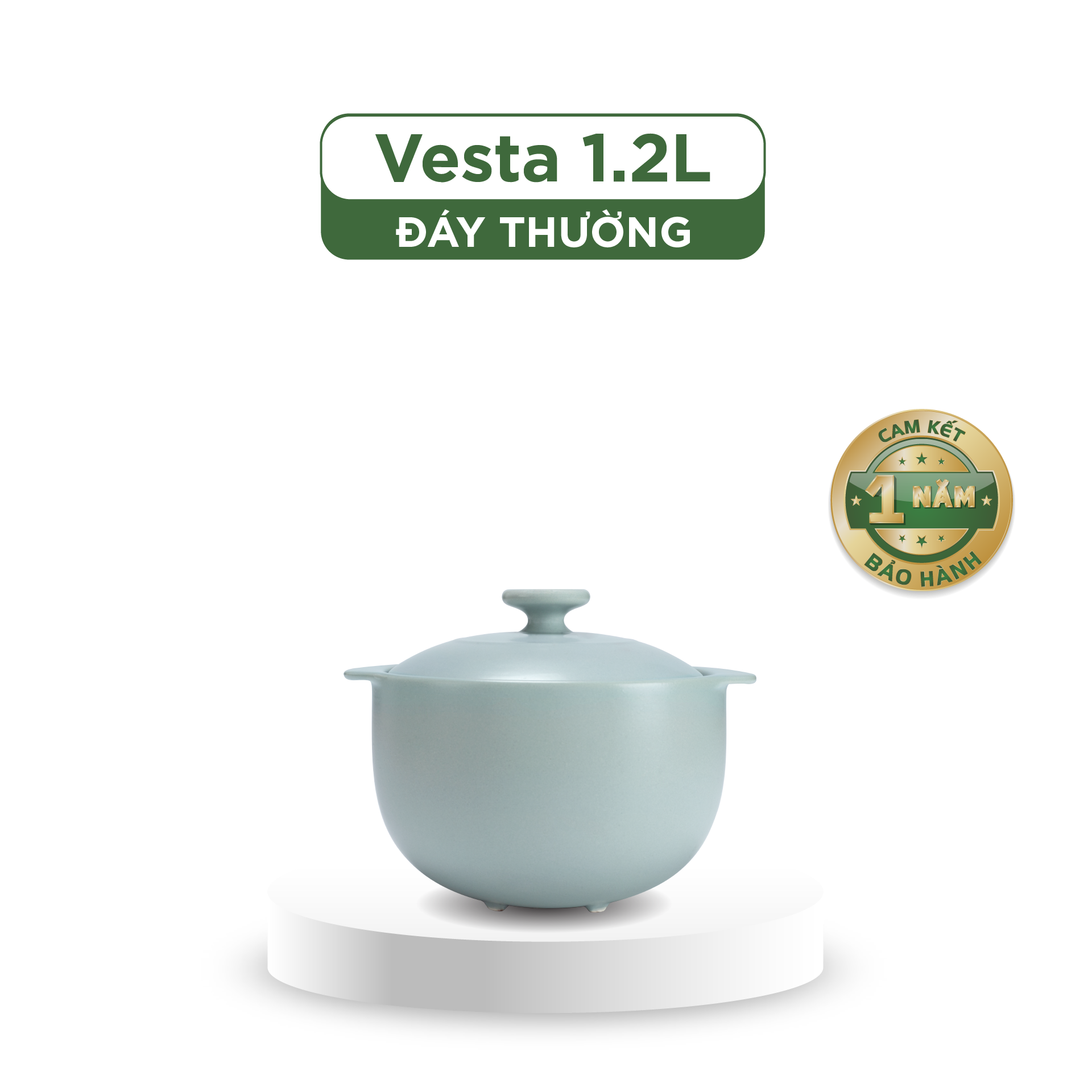Nồi Dưỡng Sinh Vesta Nồi Tròn Cao 1.2L