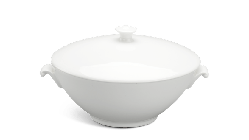 Thố 1.0 l + nắp - daisy lys - trắng ngà