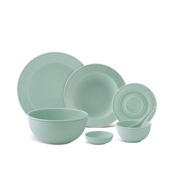Bộ đồ ăn 30 sản phẩm - Cordon - Men Ngọc Sương Mờ