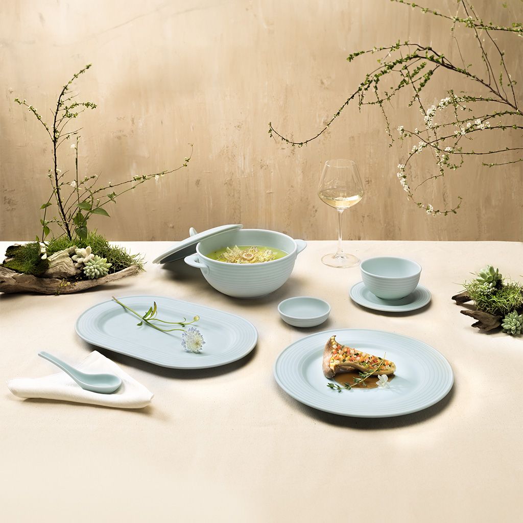 Bộ đồ ăn 30 sản phẩm - Cordon - Men Ngọc Sương Mờ
