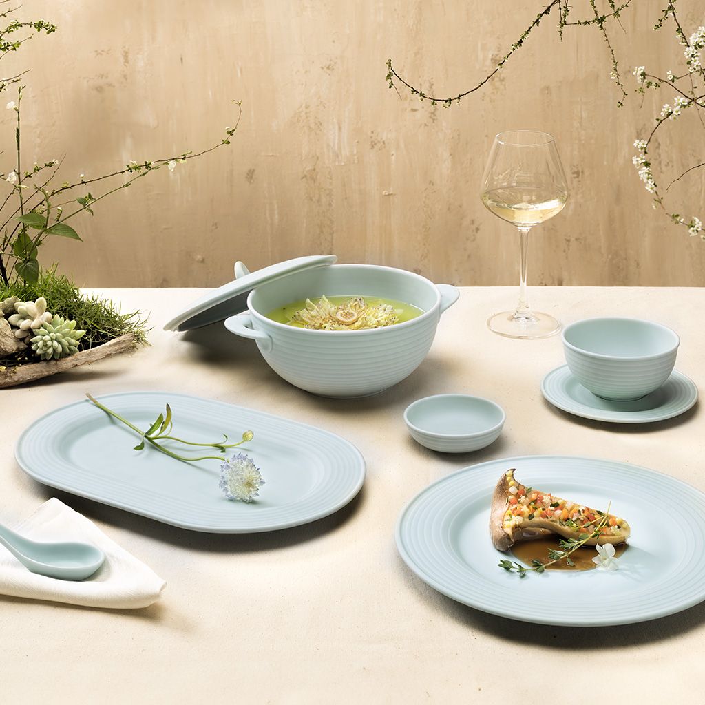 Bộ đồ ăn 30 sản phẩm - Cordon - Men Ngọc Sương Mờ