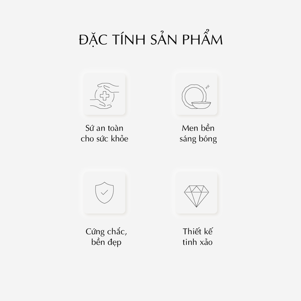 Bộ đồ ăn 30 sản phẩm - Đài Các IFP - Trang Trí Bạch Kim