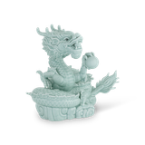 Rồng Xanh (Thuần Ngọc) 23.9 cm - Men Ngọc (bóng)
