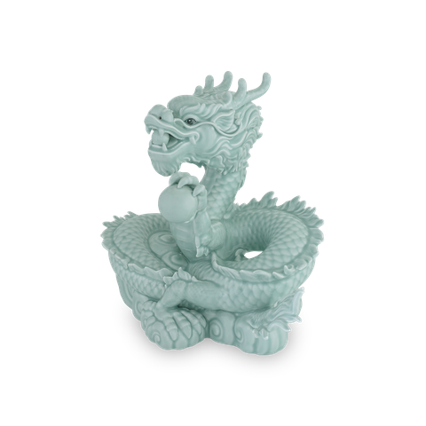  Rồng Xanh (Thuần Ngọc) 23.9 cm - Men Ngọc (bóng) 