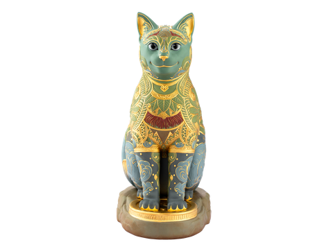  Tượng mèo Ngũ Phúc 31.1 cm - Ngũ Hành 