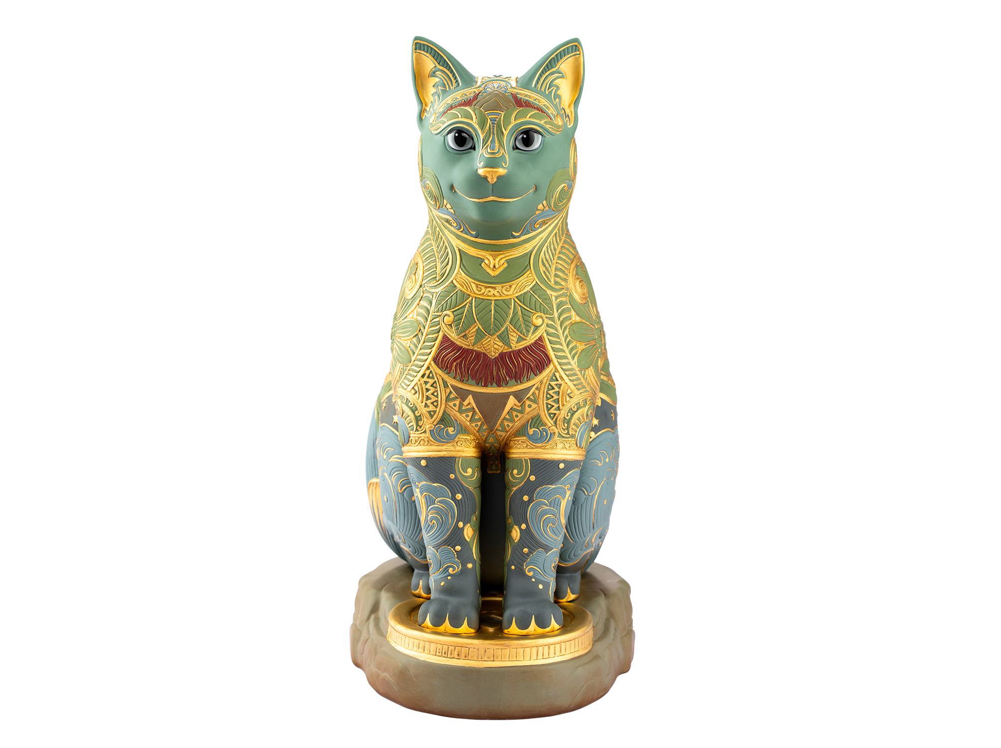 Tượng mèo Ngũ Phúc 31.1 cm - Ngũ Hành