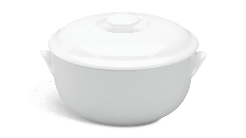 Thố 15 cm + nắp - Jasmine - Trắng