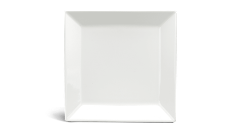  Dĩa vuông lá 16 cm - Misc Assortment - Trắng Ngà 