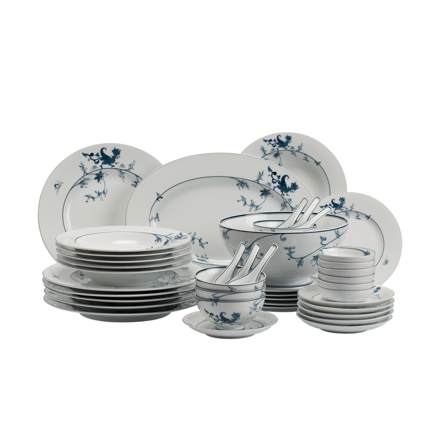 Bộ đồ ăn Âu-Á 44 sản phẩm - Hoàng Cung - Lạc Hồng